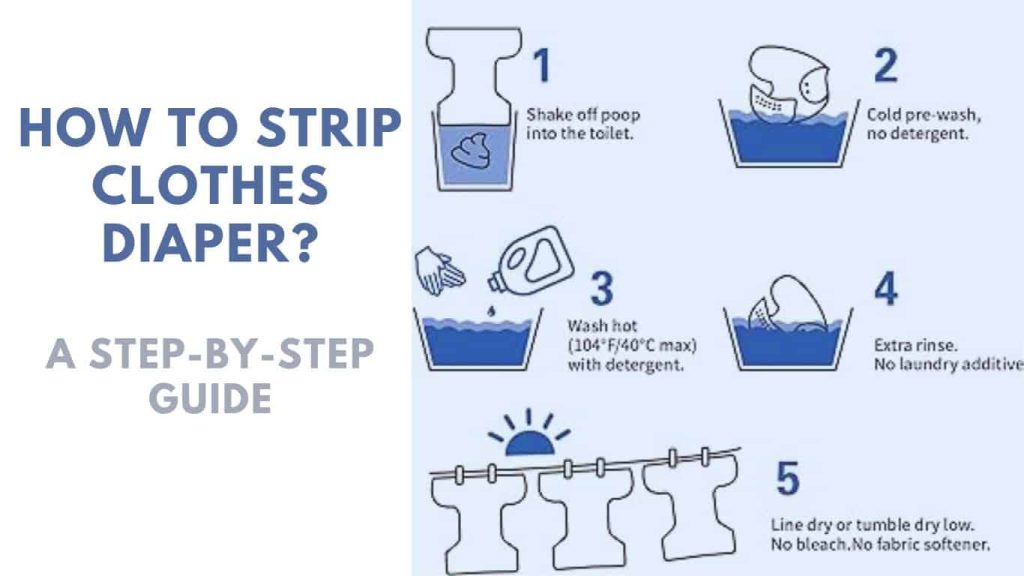 how to strip cloth diaper step by step
