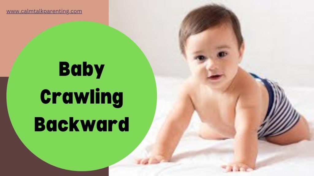 baby crawling backward