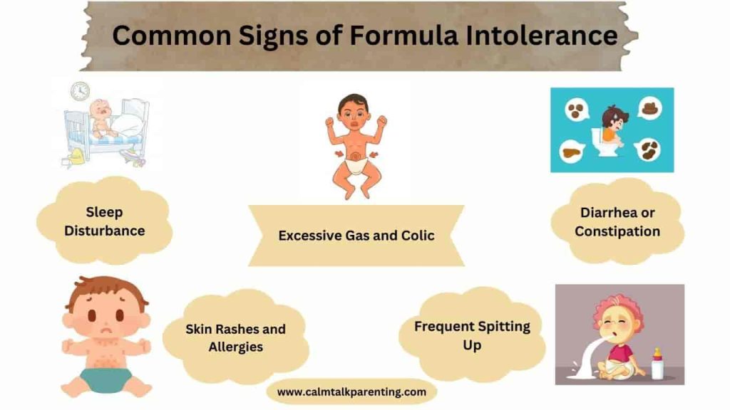 common signs of formula intolerance
