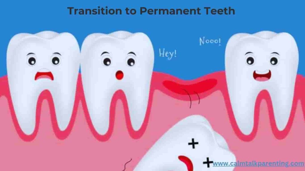 Transition of permanent teeth